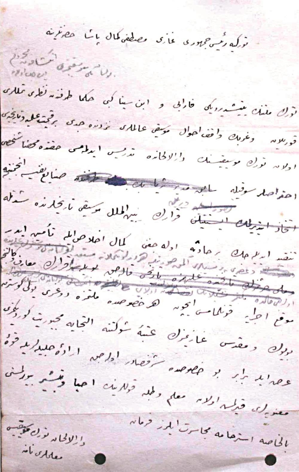 Atatürk'e mektup