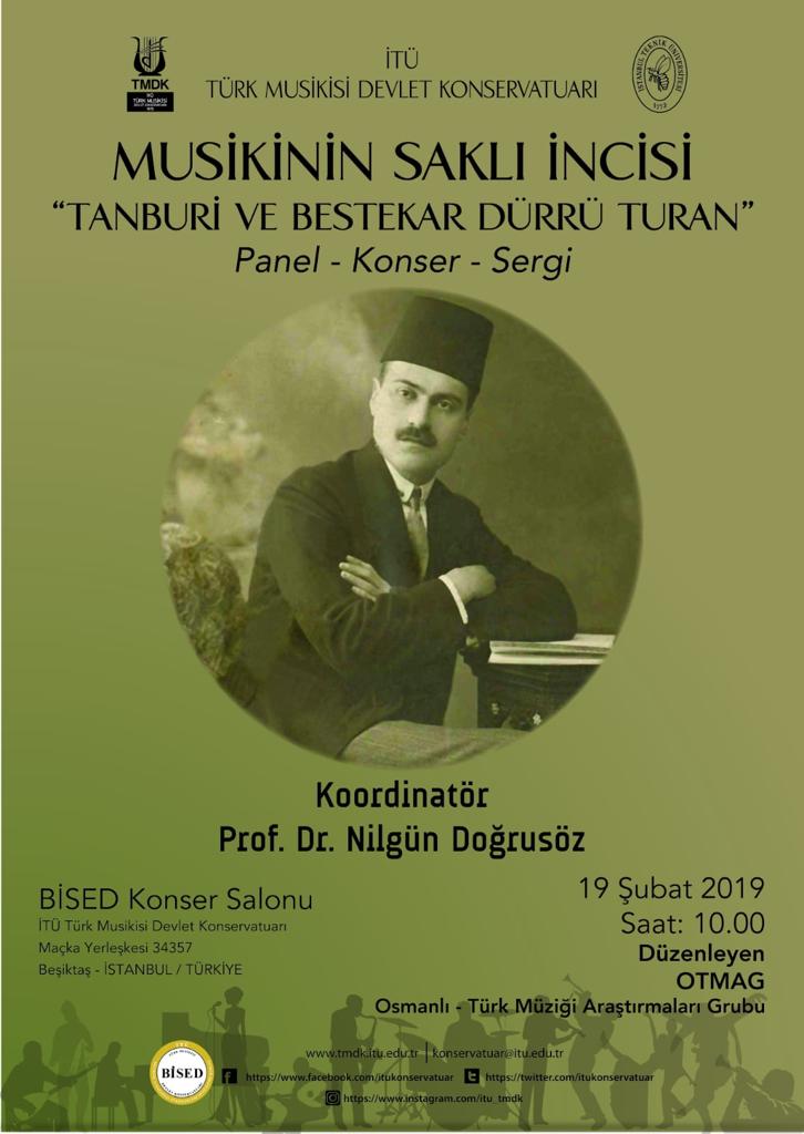 Musikinin Saklı İncisi Tanburi ve Bestekar Dürrü Turan (Panel-Konser-Sergi)